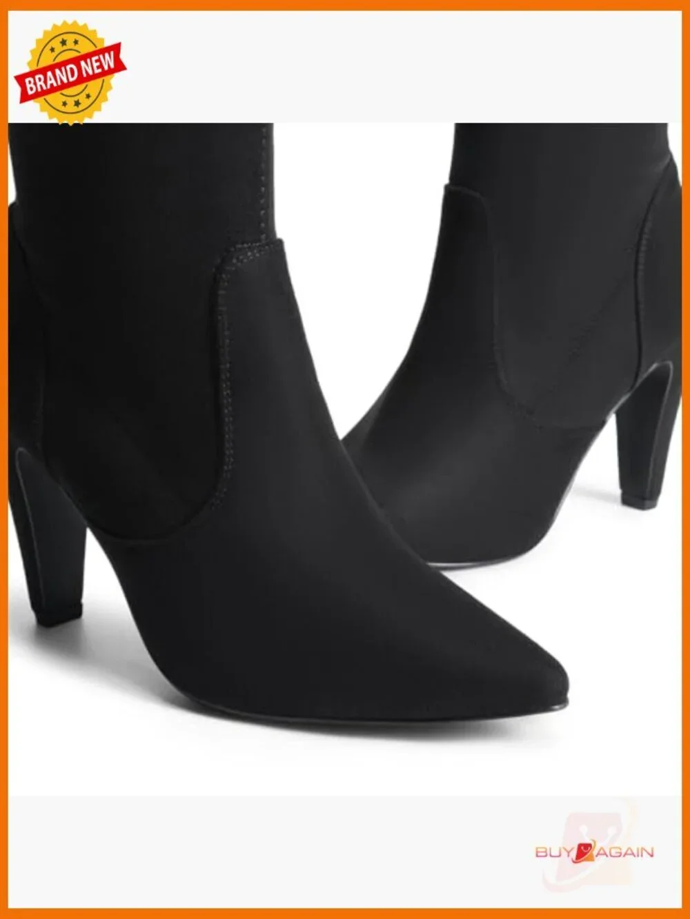 Women's Thigh High Boots Over The Knee Heels Pointed Toe Stiletto